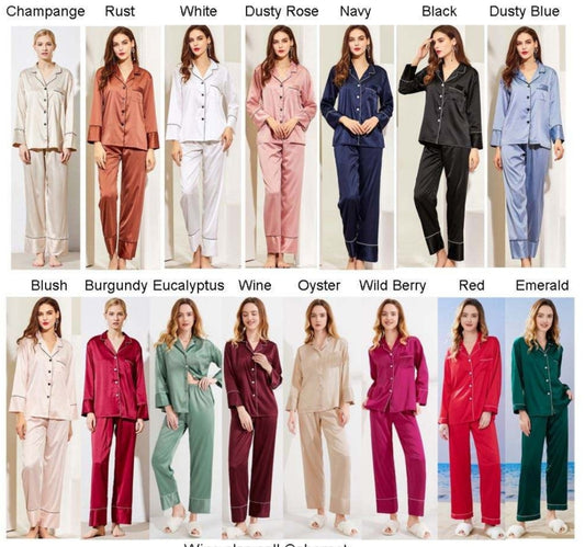 Thick Long Satin PJS