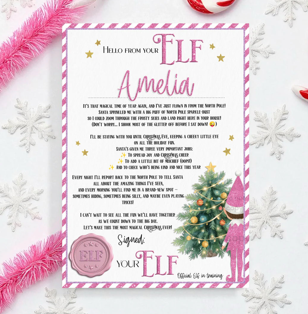 Elf Arrival letters