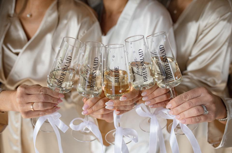 Personalised Glass Flutes