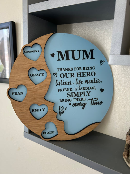 Lady’s heart plaque