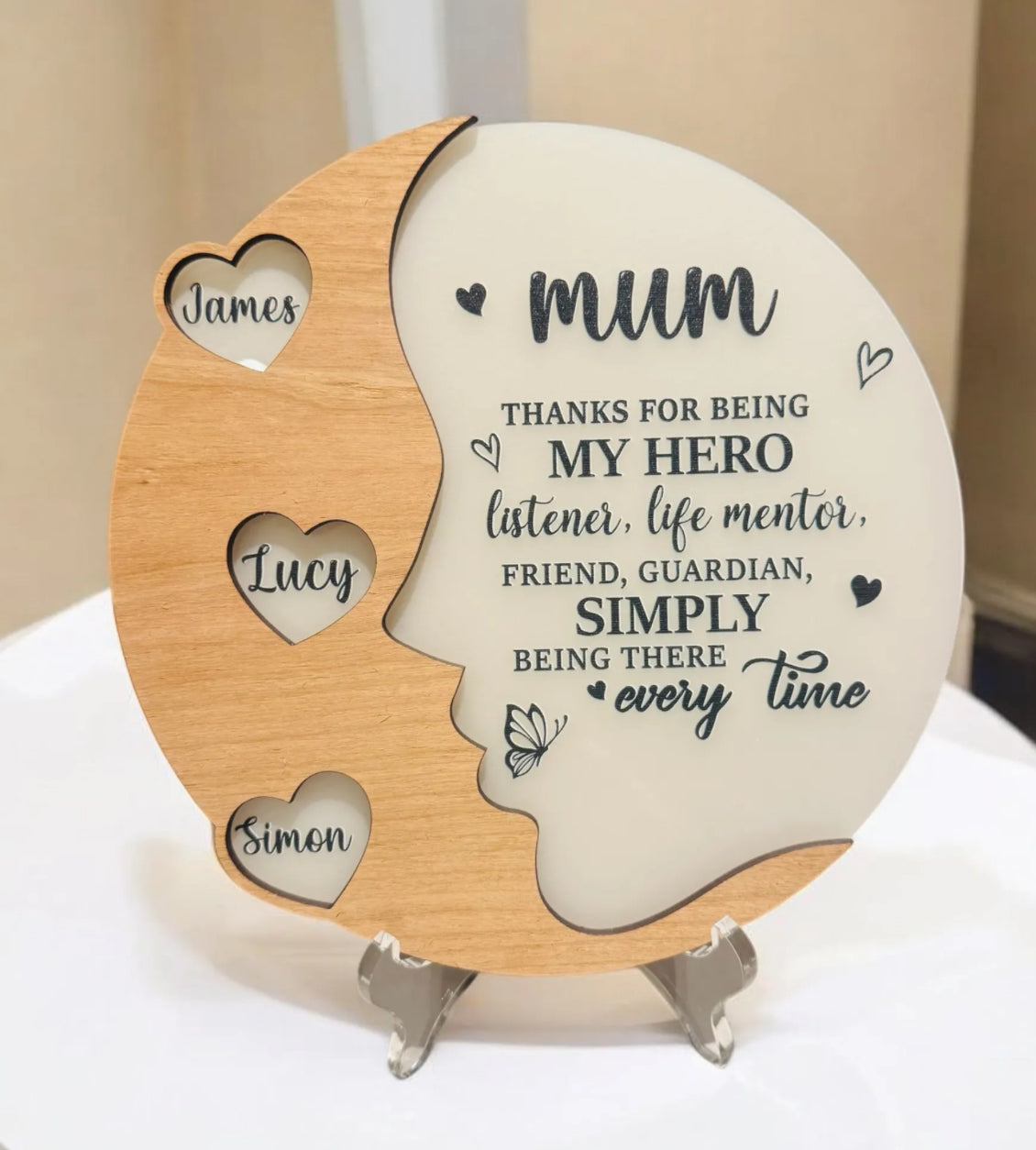 Lady’s heart plaque