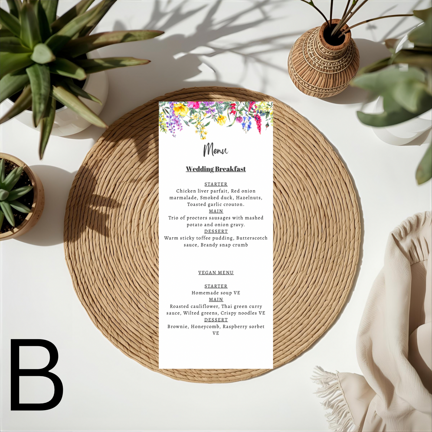 Menu Cards