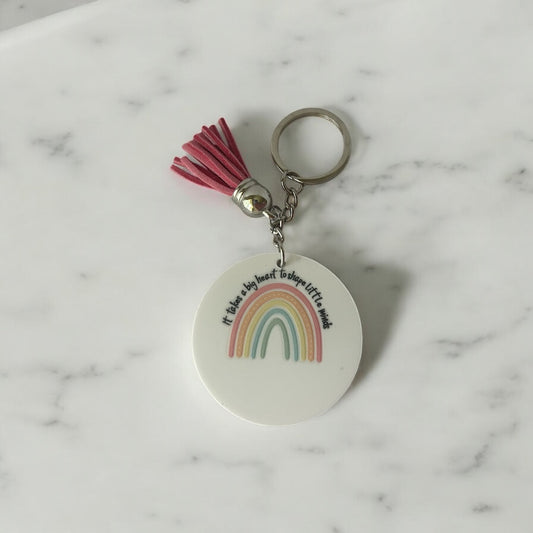 Pink Teacher Keyring