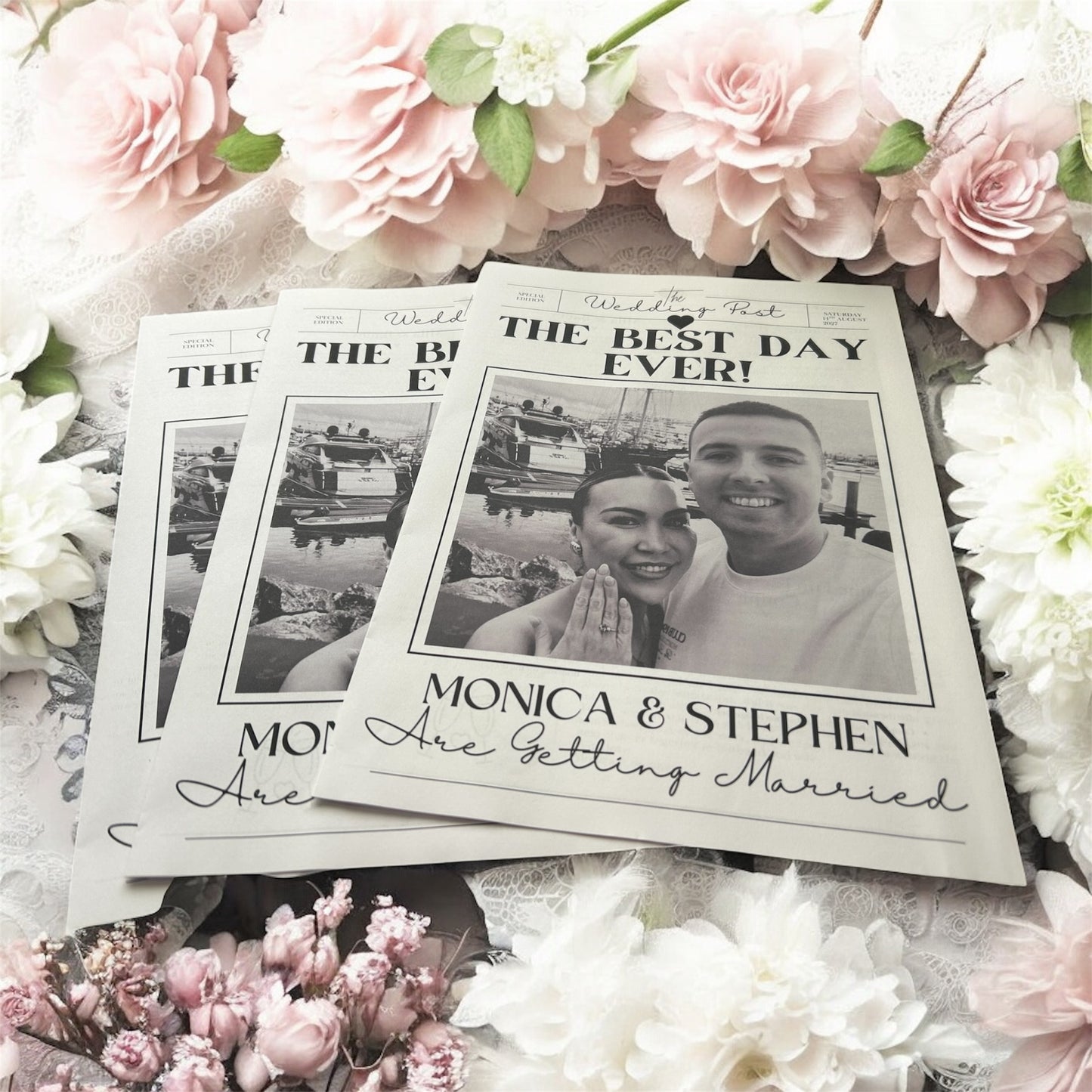 Wedding Newspapers (Black & White only)