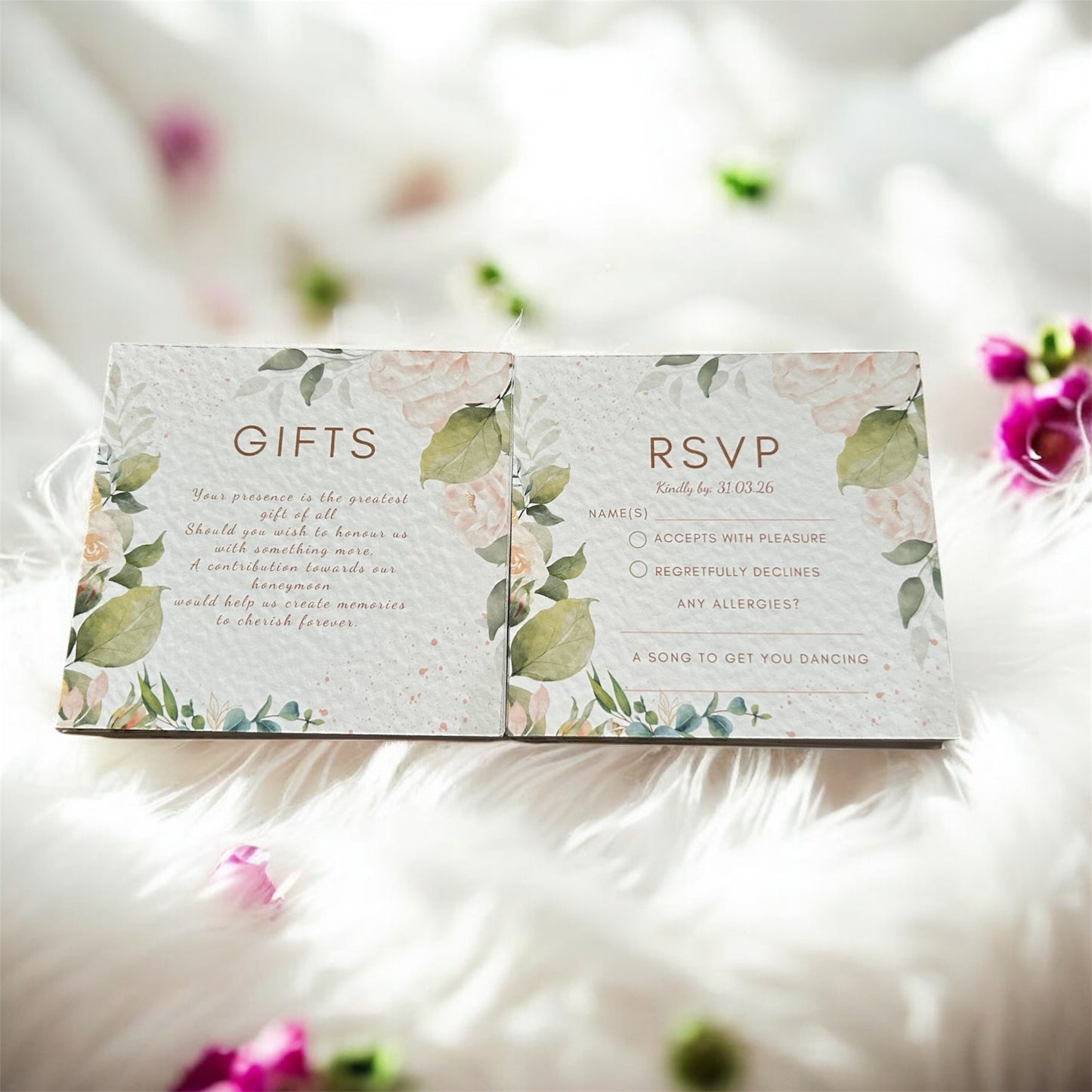 Digital Download RSVP & Gifts Template