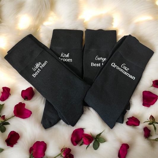 Groomsman party personalised socks