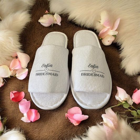 Child open toe personalised disposable slippers