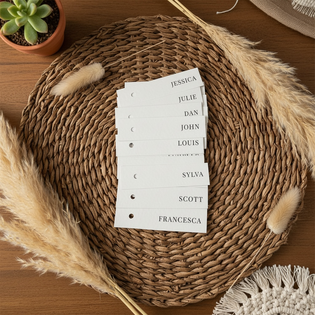 Flat Name Tags