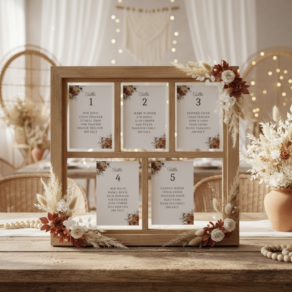 Card Table number seating chart