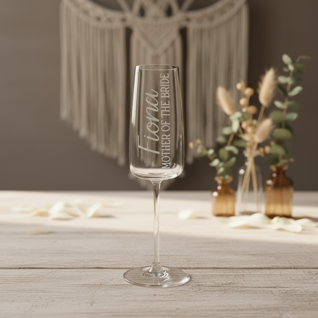 Personalised Glass Flutes