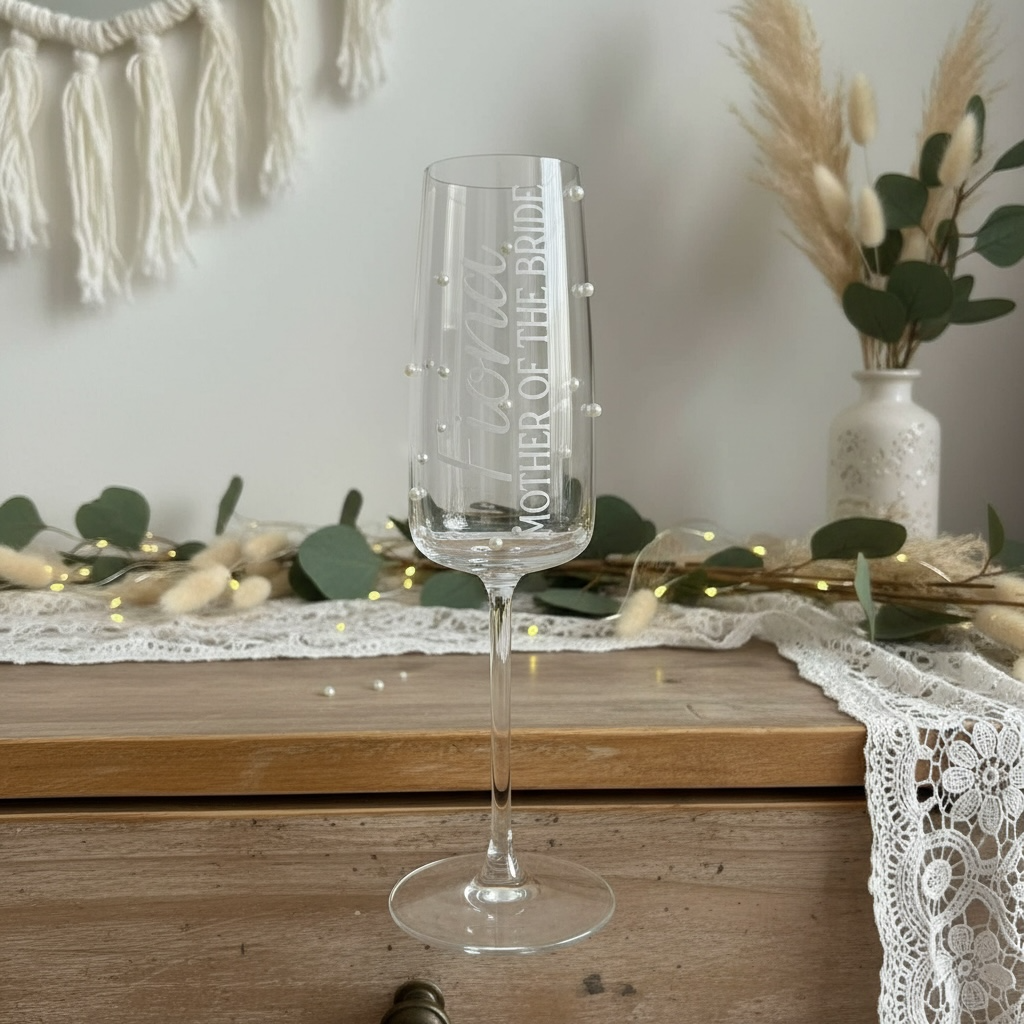 Personalised Glass Flutes