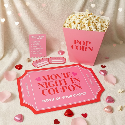 Movie night in set