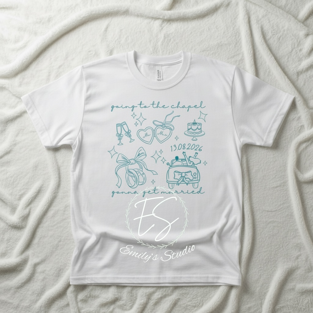 Going to the Chapel T-Shirt • Wedding Date, Chapel, Hen Party Tee- Wedding Day T-shirt, Day after wedding T-Shirt