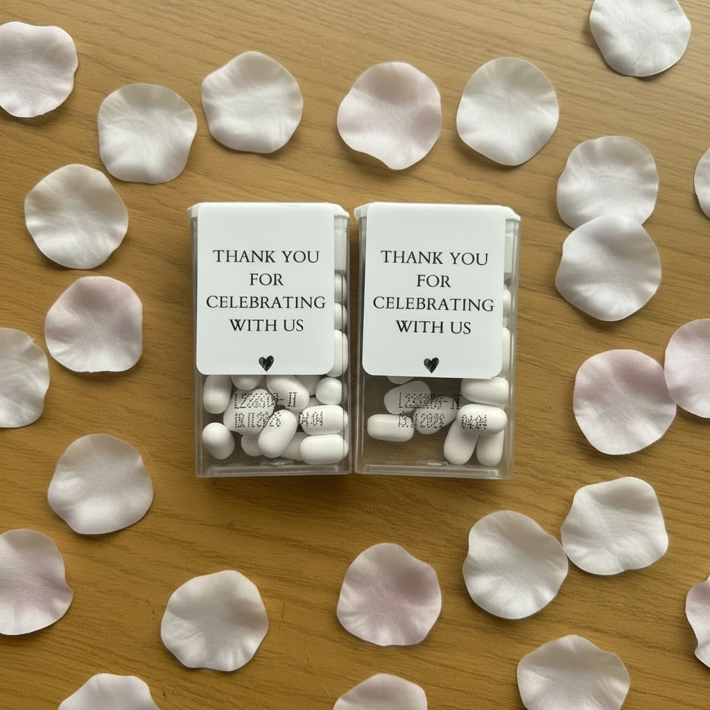 Personalised Wedding Favour Stickers – Mint To Be Labels – Custom Thank You Stickers – Wedding Favours, Party Favours, Sweet Labels