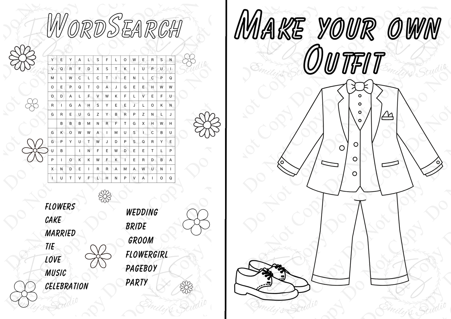 Digital Download Activity pack template