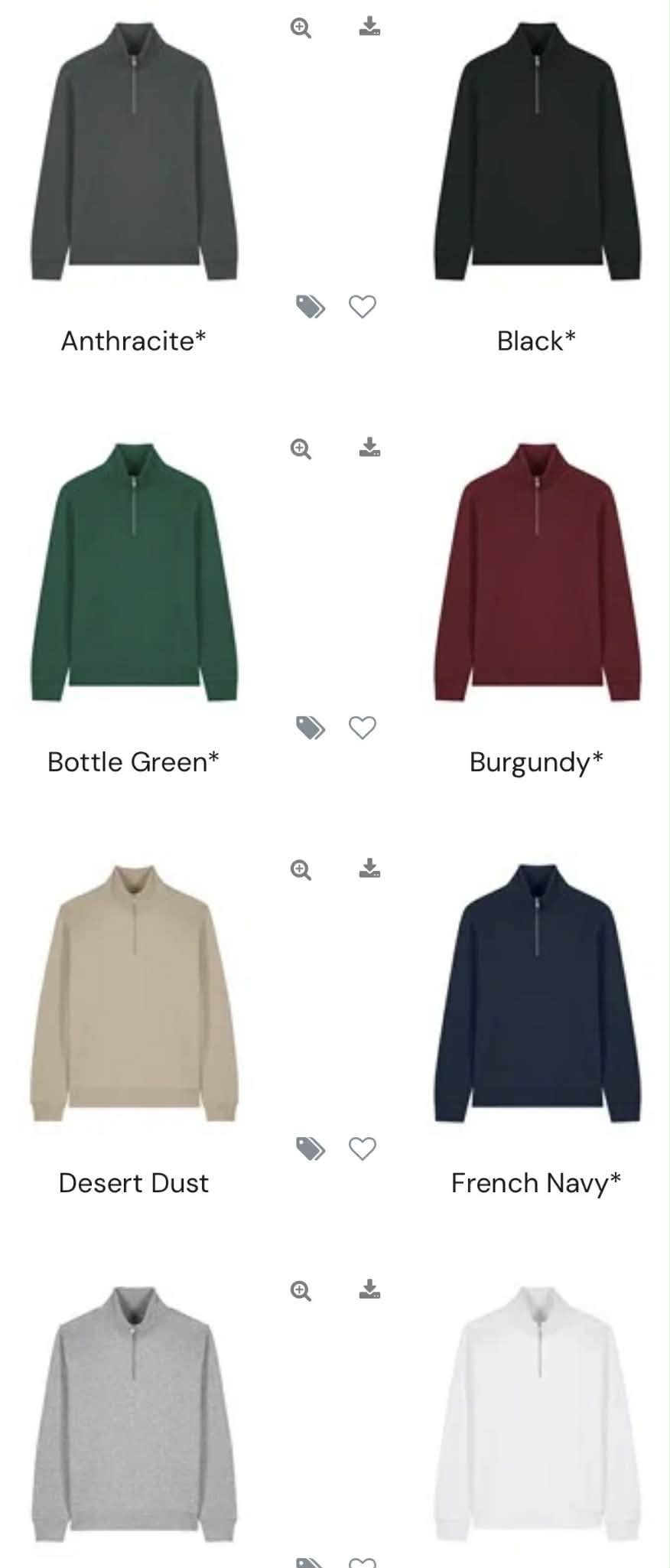 Embroidered 1/4 Zipper Jumper