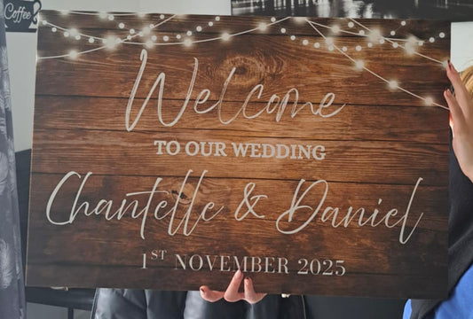 Upload your Own A2 Wedding Sign