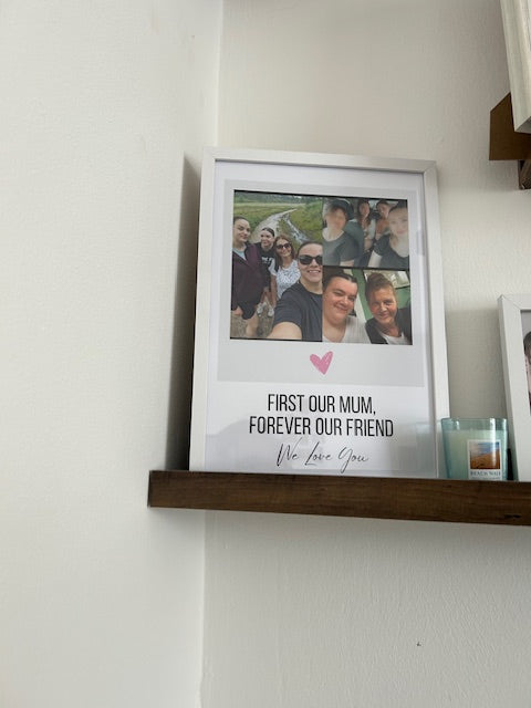 Personalised Polaroid quoted framed gift